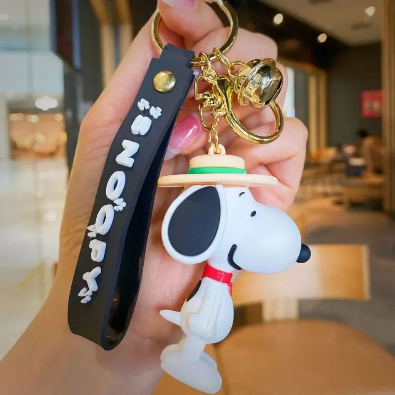 Snoopy Cute Doll Kawaii Trendy New Cartoon Schoolbag Charm Pendant Bag Jewelry Car Keychain Gift Christmas Creative Keychain