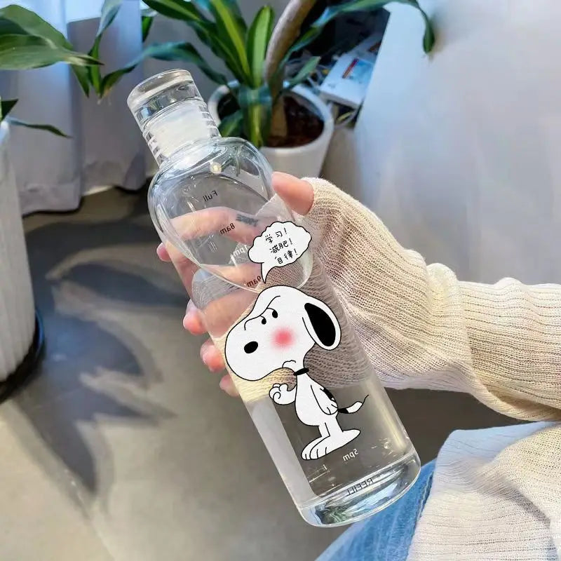 Snoopy Transparent Plastic Bottle