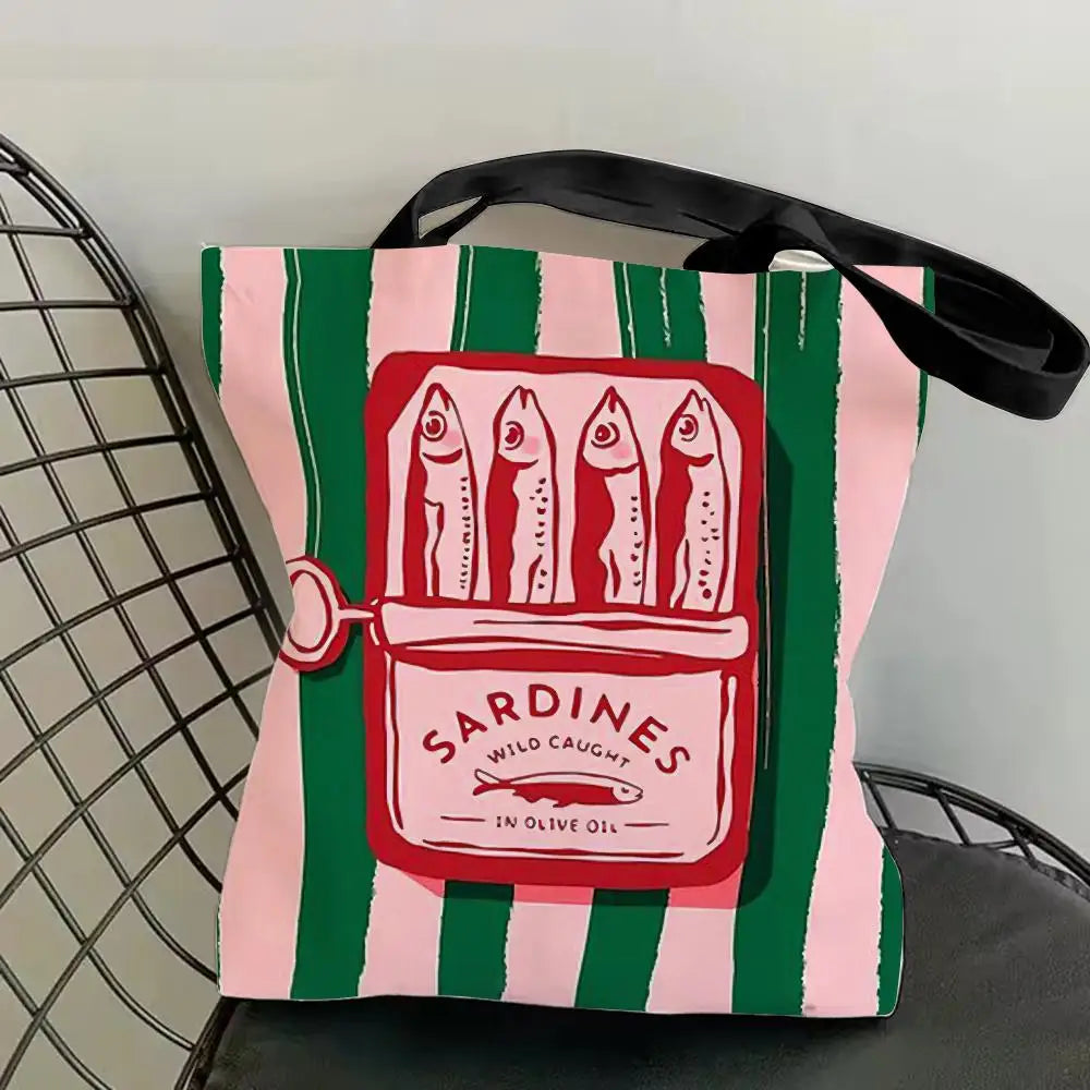 Sardine Can Canvas Tote Bag