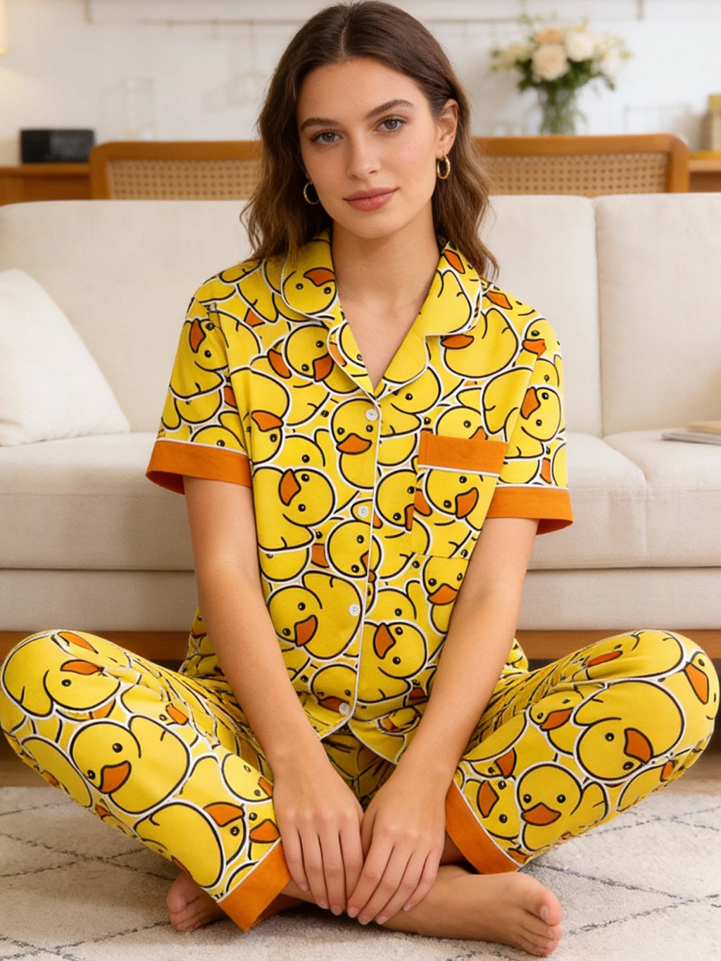 Duck, Duck, and more Ducks Pajama set
