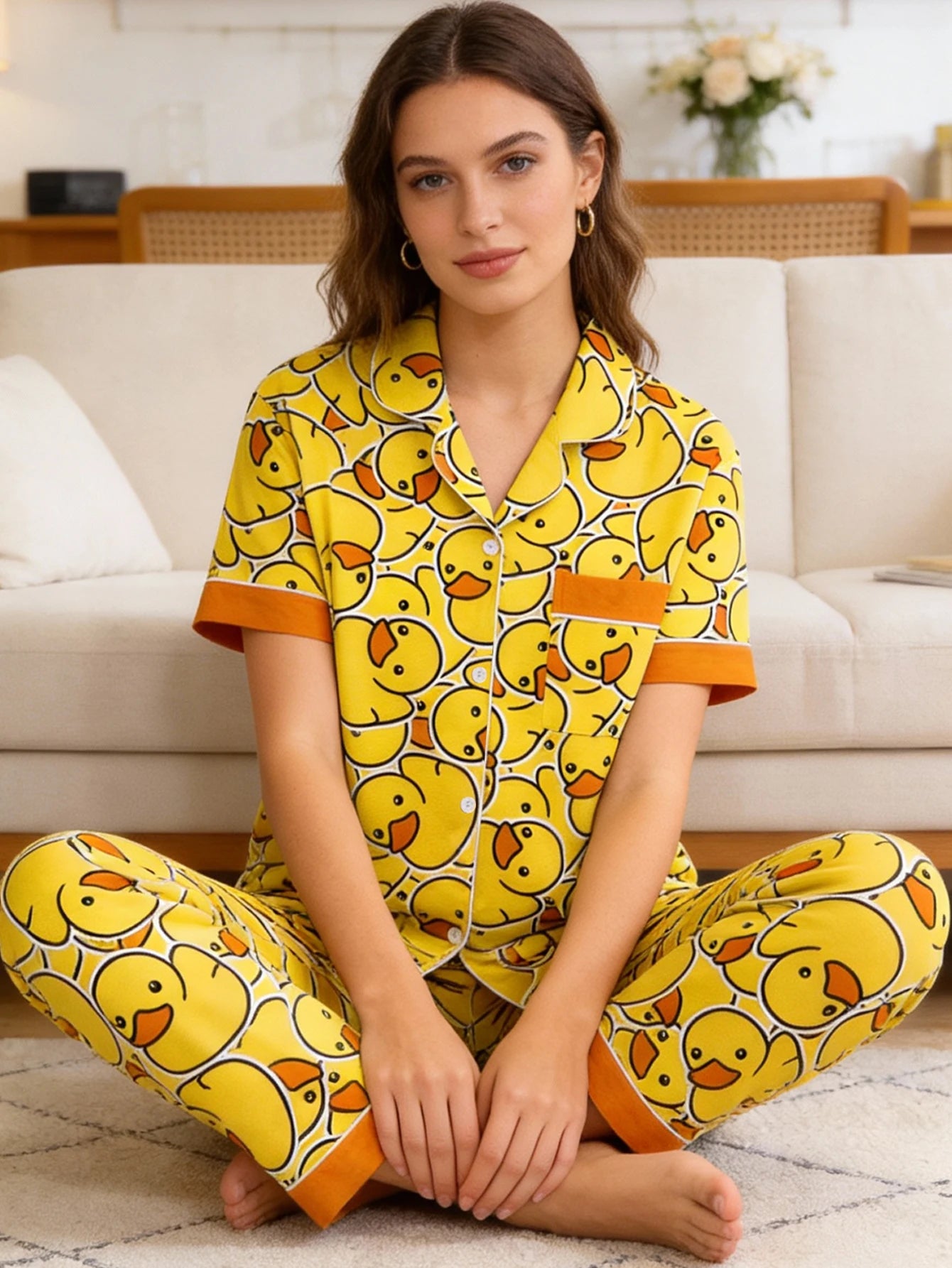 Duck, Duck, and more Ducks Pajama set