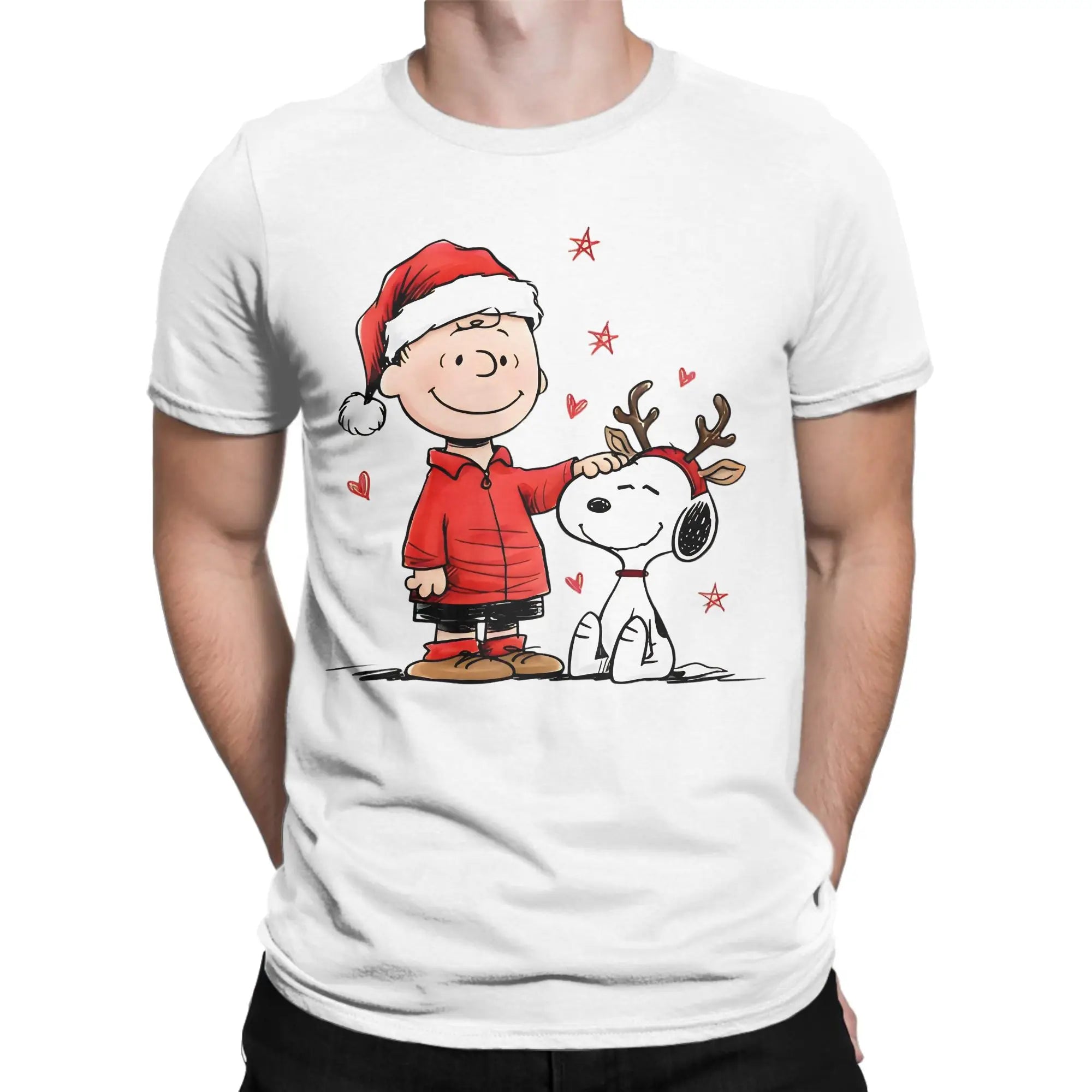 Print Snoopy Since 1958  T Shirt Cotton Short Sleeve  Round Neck