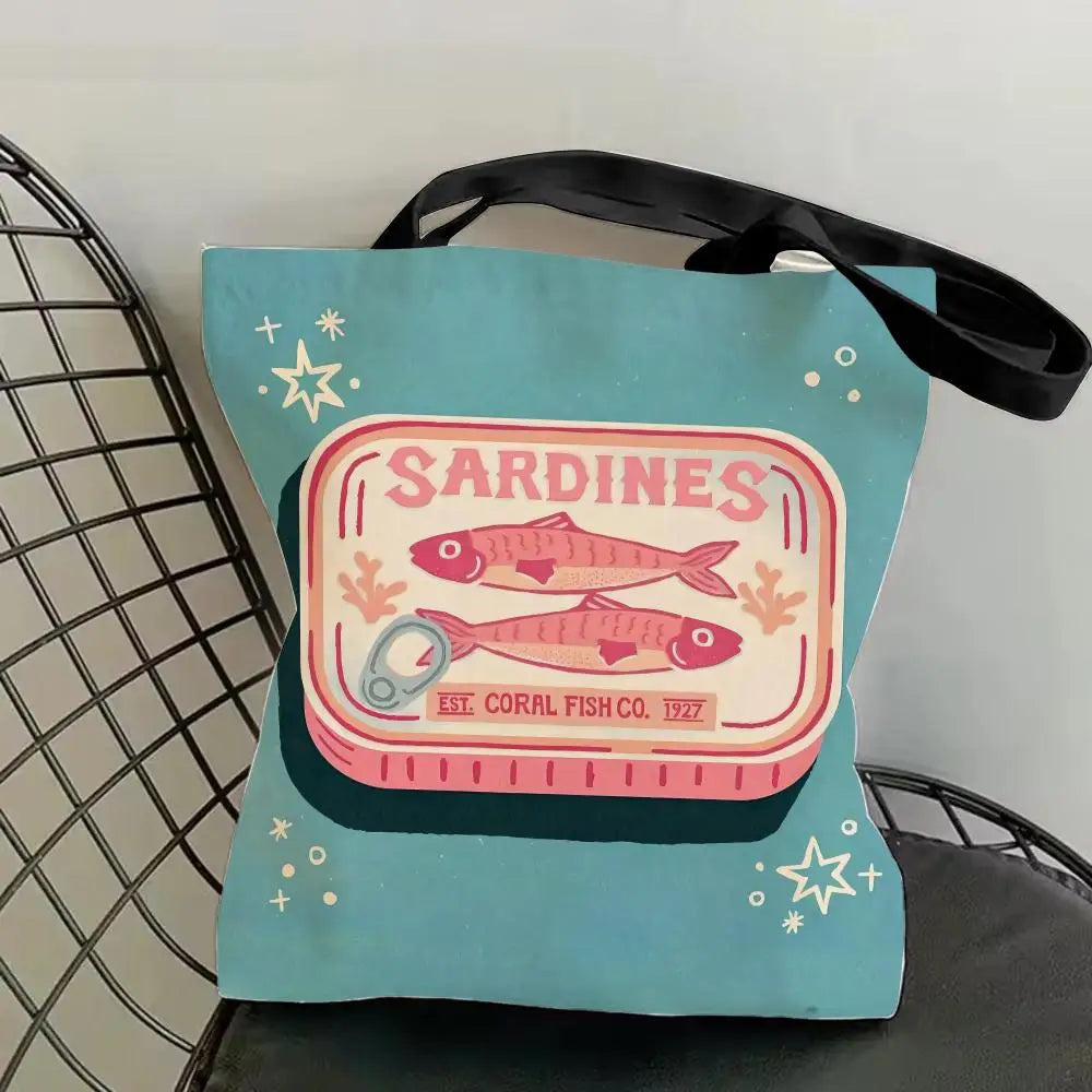 Sardine Can Canvas Tote Bag