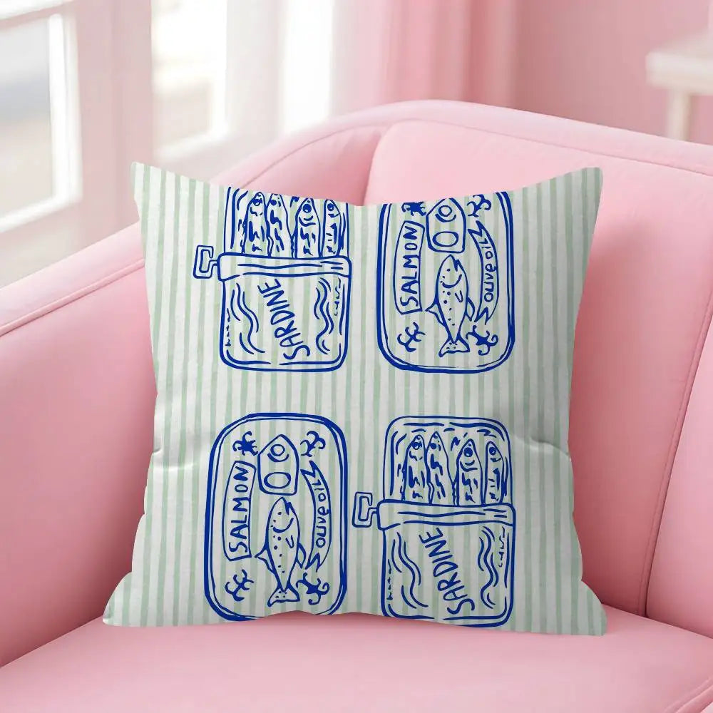 Sardine Can Decorative Pillow Cover