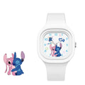 Disney Children s Watch Stitch Cartoon Square Quartz Watch Boys and Girls Student Christmas Gift