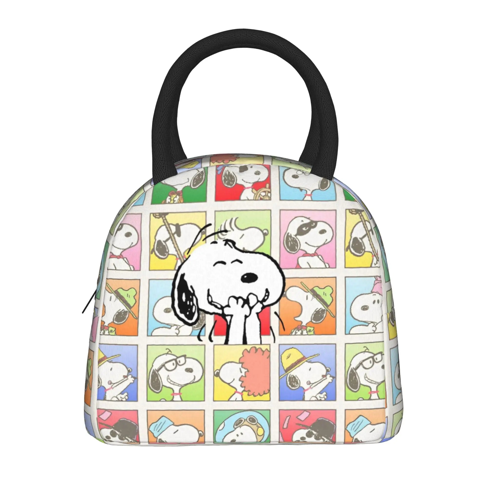 Snoopy Ice Cream Insulated Lunch Bag Cooler Bag Lunch Container Cartoon Leakproof Tote Lunch Box for Men Women Work  Picnic