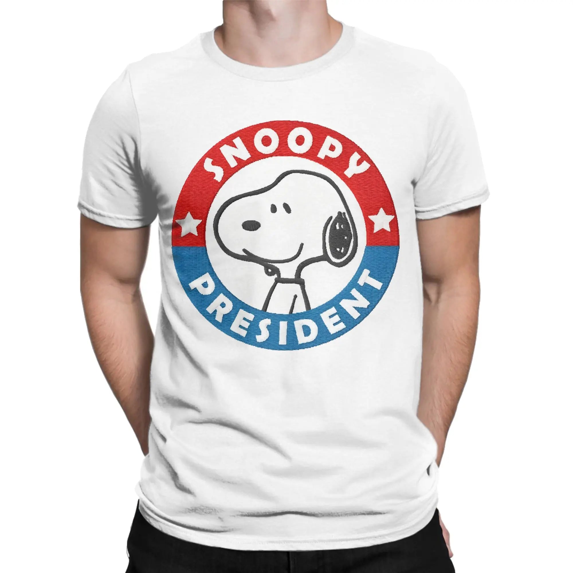 Print Snoopy Since 1958  T Shirt Cotton Short Sleeve  Round Neck