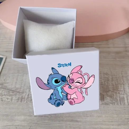 Disney Children s Watch Stitch Cartoon Square Quartz Watch Boys and Girls Student Christmas Gift