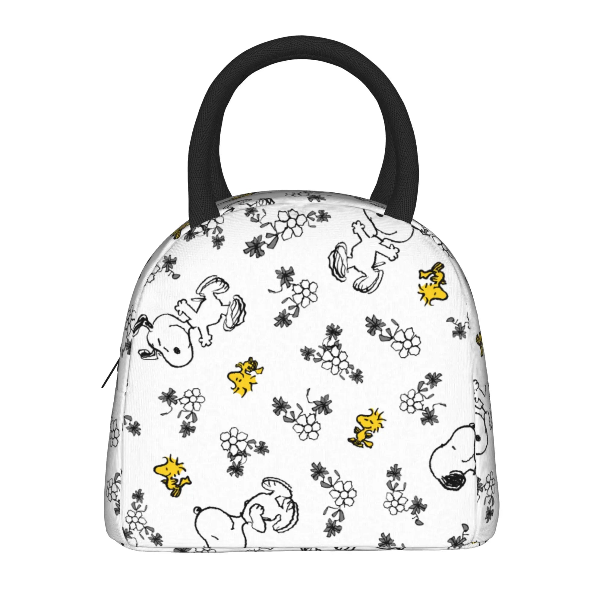 Snoopy Ice Cream Insulated Lunch Bag Cooler Bag Lunch Container Cartoon Leakproof Tote Lunch Box for Men Women Work  Picnic