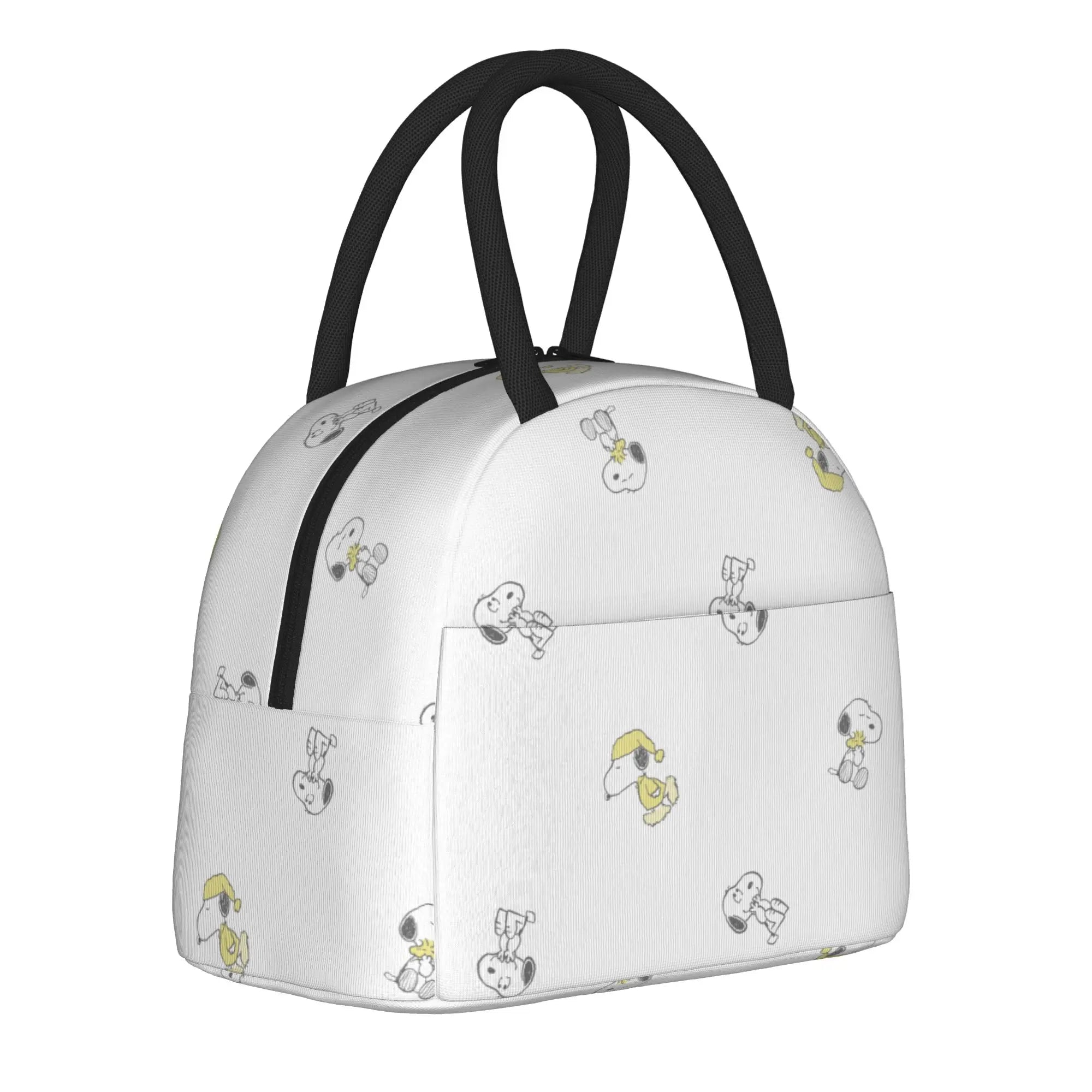 S-Dog-Snoopies Cartoon  Insulated Lunch Bag Cooler Bag Lunch Container  Leakproof Lunch Box Tote for Men Women Office  Picnic