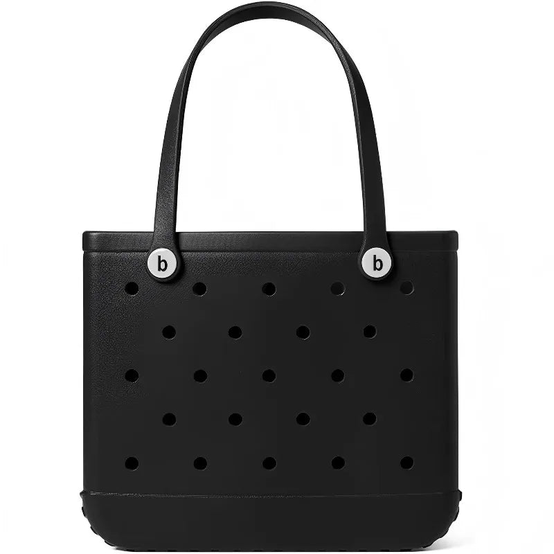 EVA Beach Tote Bag Portable Shoulder Bag Large Hole Design Waterproof Outdoor Beach Handbag for Women