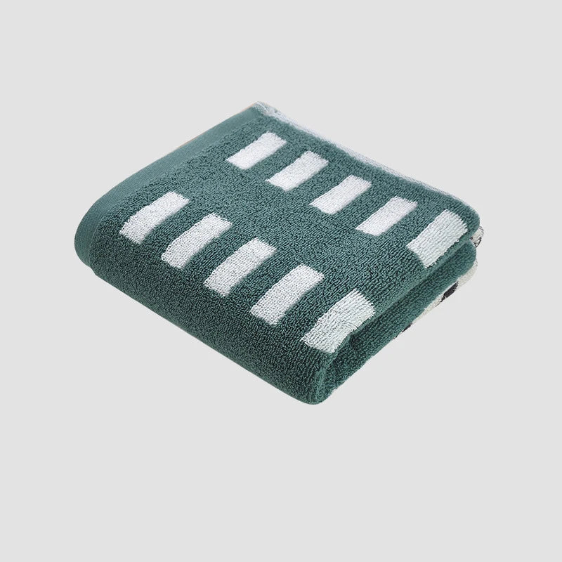 Retro Cotton Towel Dots Stars Striped Heart Pattern Soft Face Towel Super Absorbent Thick Hand Towels for Bathroom Kids Adults