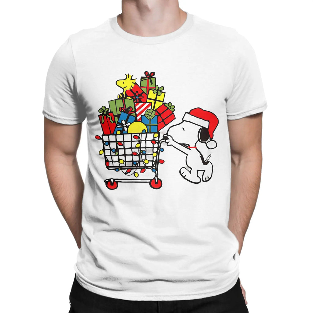 Print Snoopy Since 1958  T Shirt Cotton Short Sleeve  Round Neck