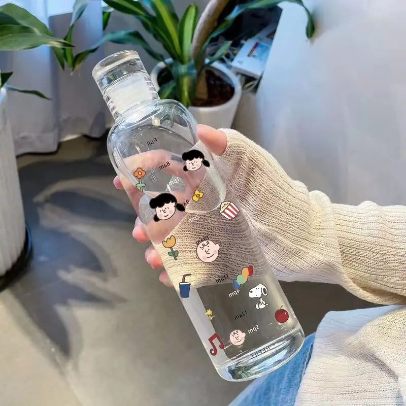 Snoopy Transparent Plastic Bottle