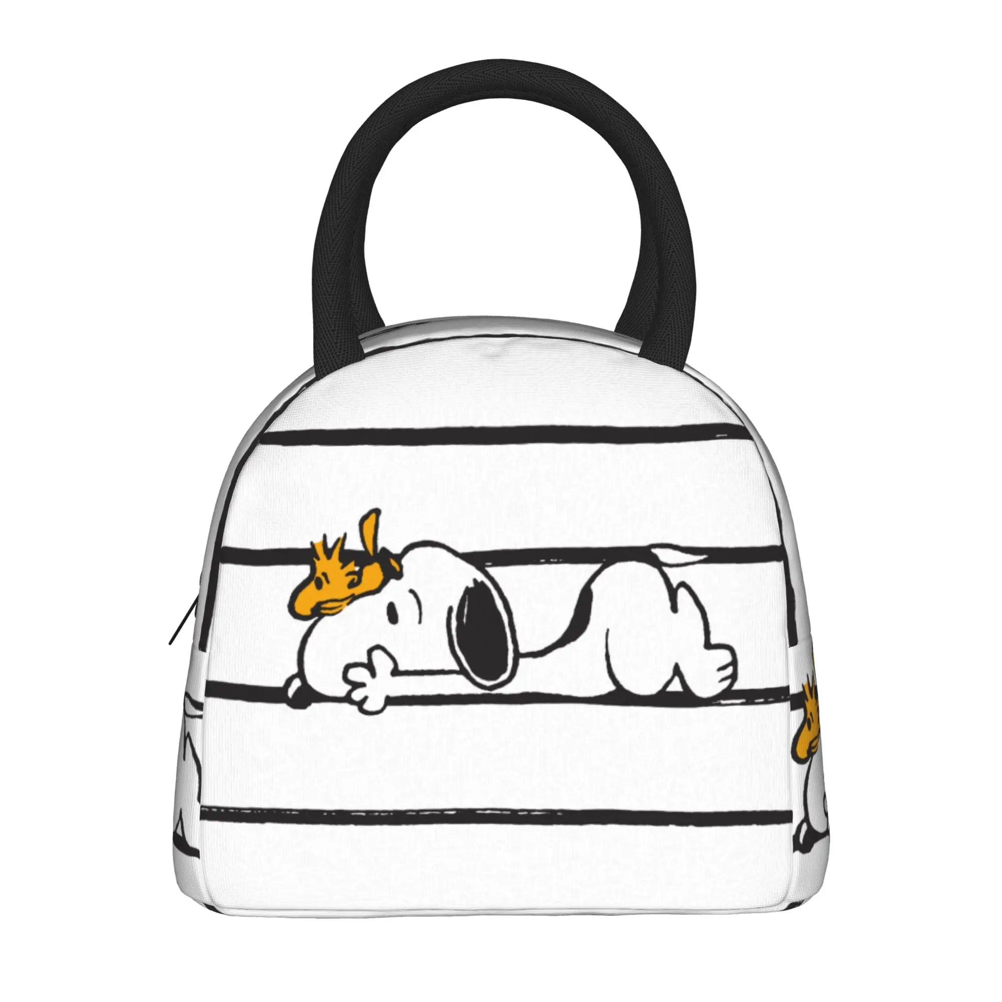 S-Dog-Snoopies Cartoon  Insulated Lunch Bag Cooler Bag Lunch Container  Leakproof Lunch Box Tote for Men Women Office  Picnic
