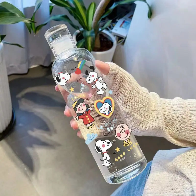 Snoopy Transparent Plastic Bottle
