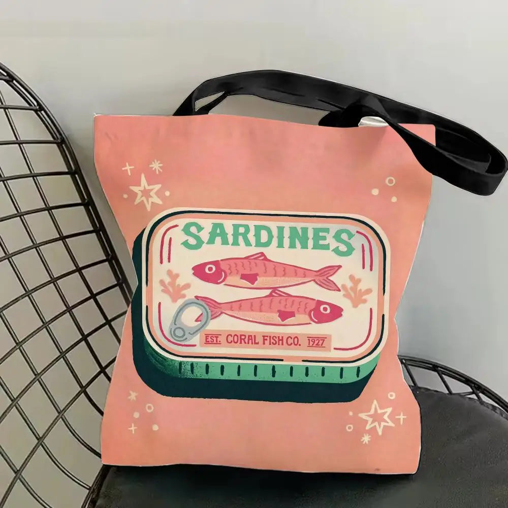 Sardine Can Canvas Tote Bag