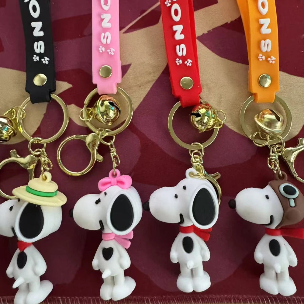 Snoopy Cute Doll Kawaii Trendy New Cartoon Schoolbag Charm Pendant Bag Jewelry Car Keychain Gift Christmas Creative Keychain