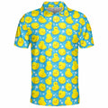 2025 New 3d Printed Yellow Duck Golf Polo Shirt Men Summer Cartoon Graphic Tennis Shirt Street Short Sleeve Tops Button Tees