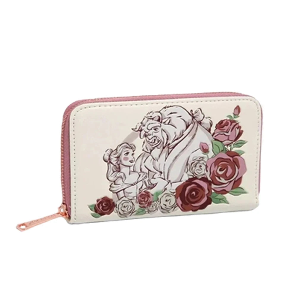 15 Styles Loungefly Marie Cat /Winnie /Belle / Eeyore / Woody/ Floral Flap Zip Around Mini Wallet