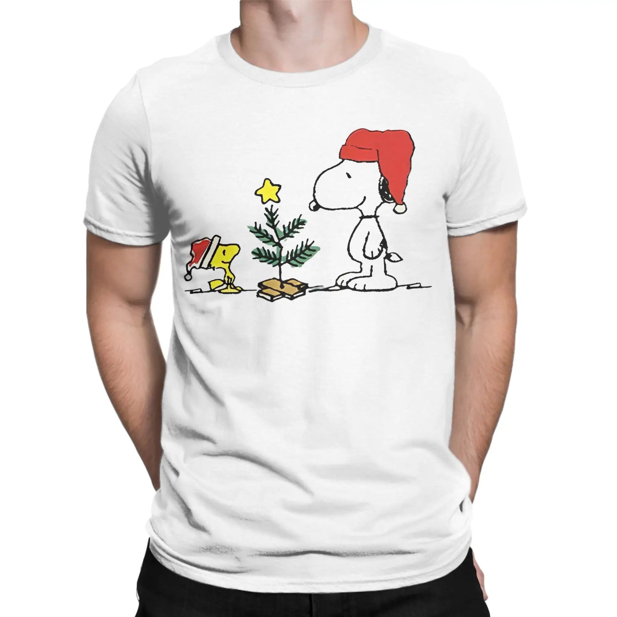 Print Snoopy Since 1958  T Shirt Cotton Short Sleeve  Round Neck