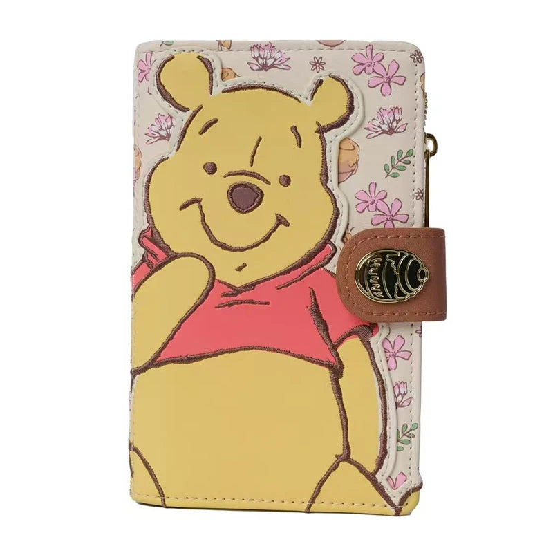 15 Styles Loungefly Marie Cat /Winnie /Belle / Eeyore / Woody/ Floral Flap Zip Around Mini Wallet