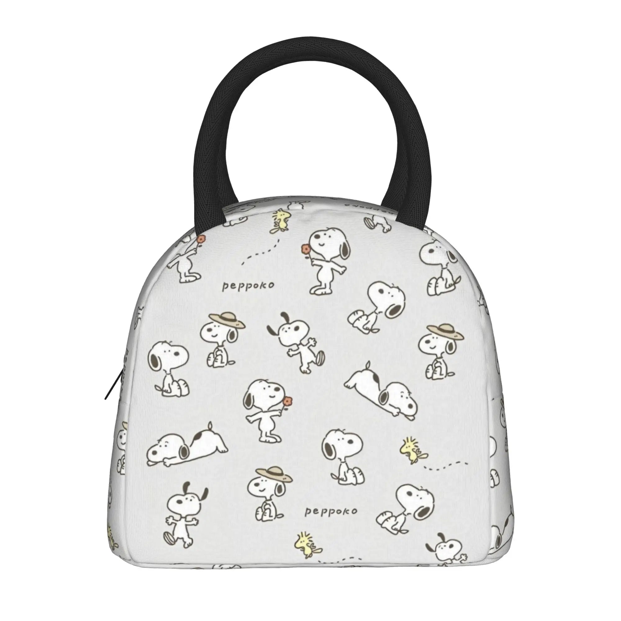 Snoopy Ice Cream Insulated Lunch Bag Cooler Bag Lunch Container Cartoon Leakproof Tote Lunch Box for Men Women Work  Picnic