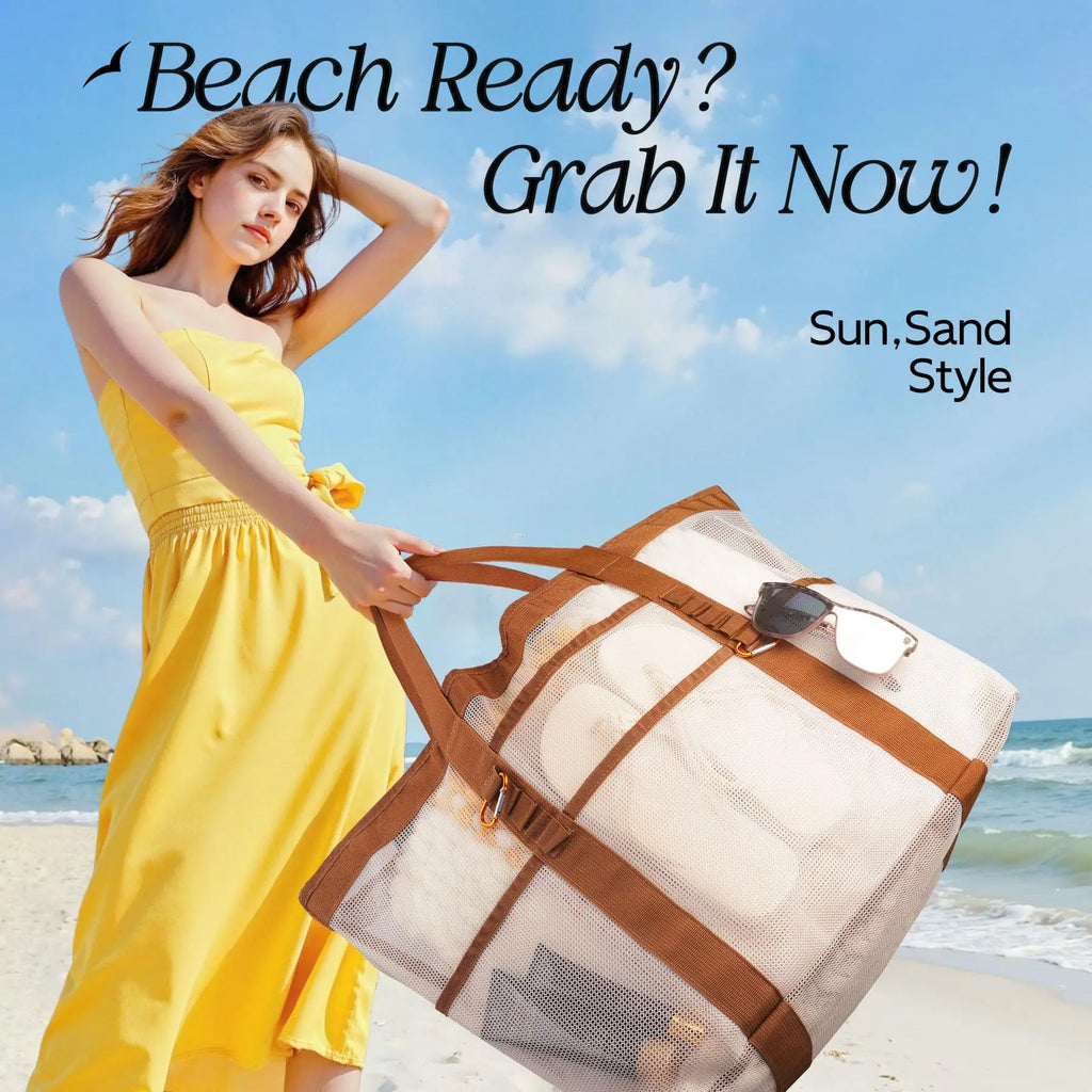 Large Waterproof Beach Tote Bag