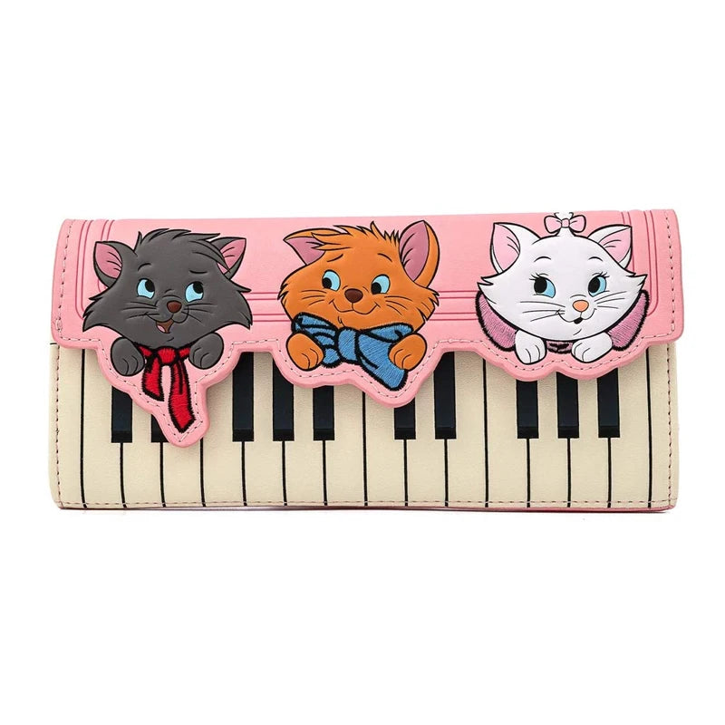 15 Styles Loungefly Marie Cat /Winnie /Belle / Eeyore / Woody/ Floral Flap Zip Around Mini Wallet