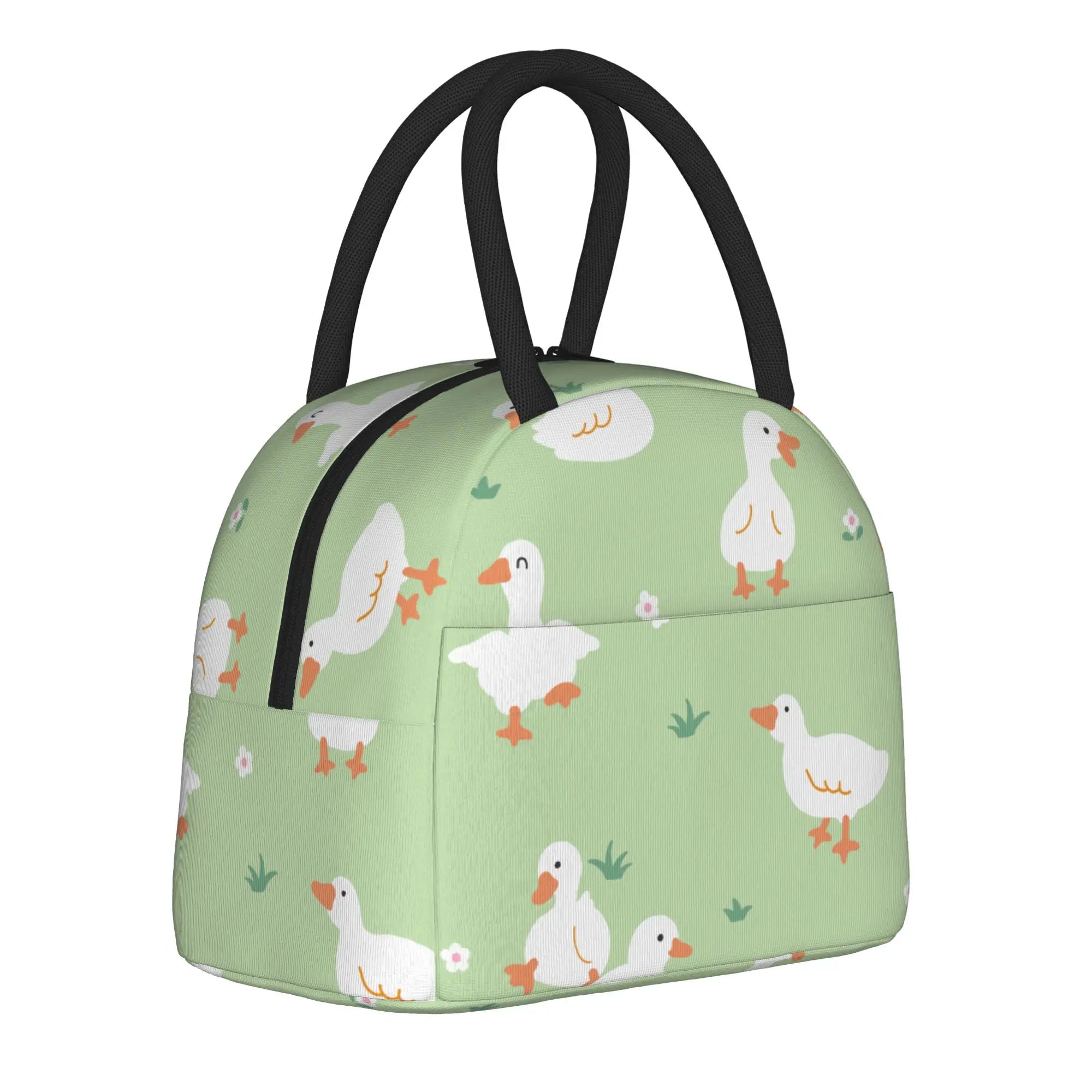 Cartoon Yellow Duck Pattern  Insulated Lunch Bags Thermal Bag Lunch Container  Leakproof Lunch Box Tote Food Storage Bags