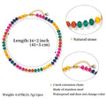 Colorful Resin Bead Necklace for Women Handmade Summer Beach Choker Boho Vacation Jewelry Gift Stackable Multi-color Beads Chain