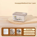 Cute Snoopy cartoon insulation lunch box multi-layer convenient to carry 304 stainless steel large capacity lunch box gift