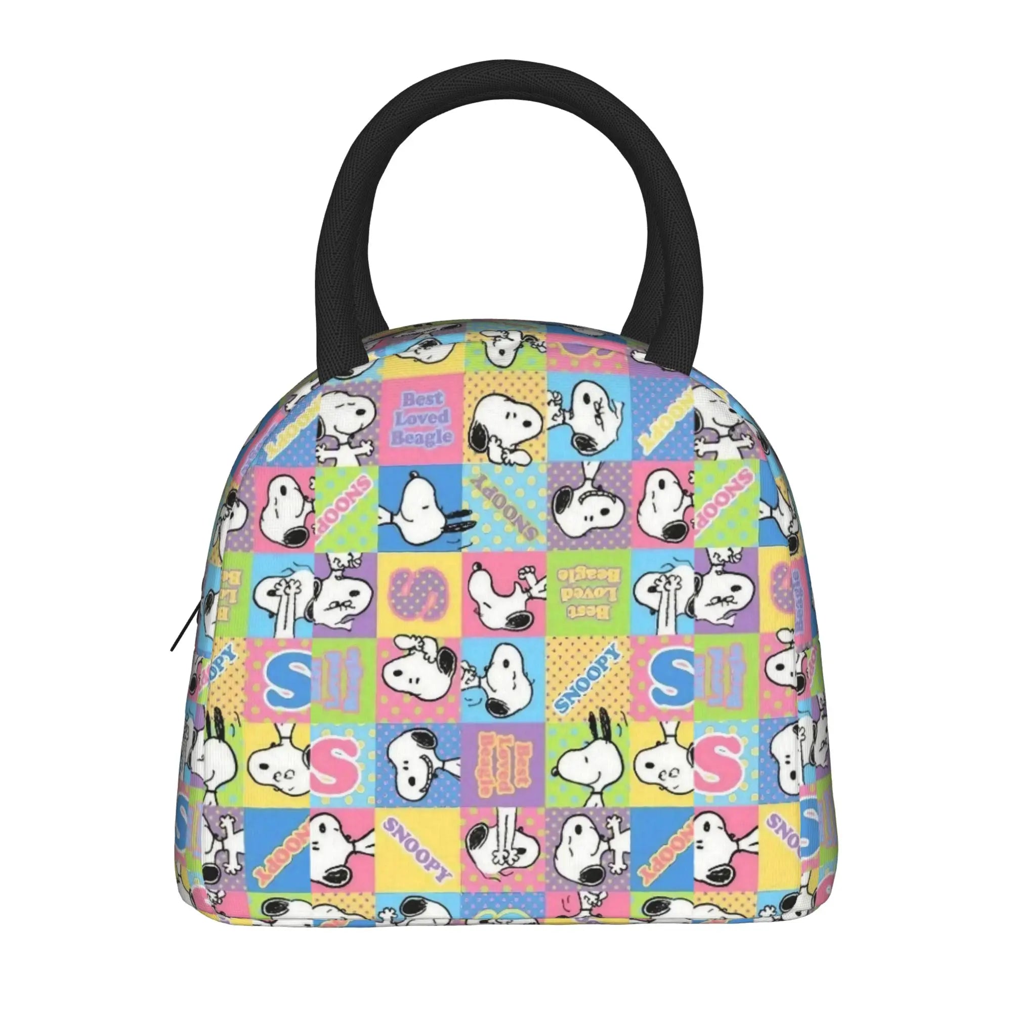 Snoopy Ice Cream Insulated Lunch Bag Cooler Bag Lunch Container Cartoon Leakproof Tote Lunch Box for Men Women Work  Picnic