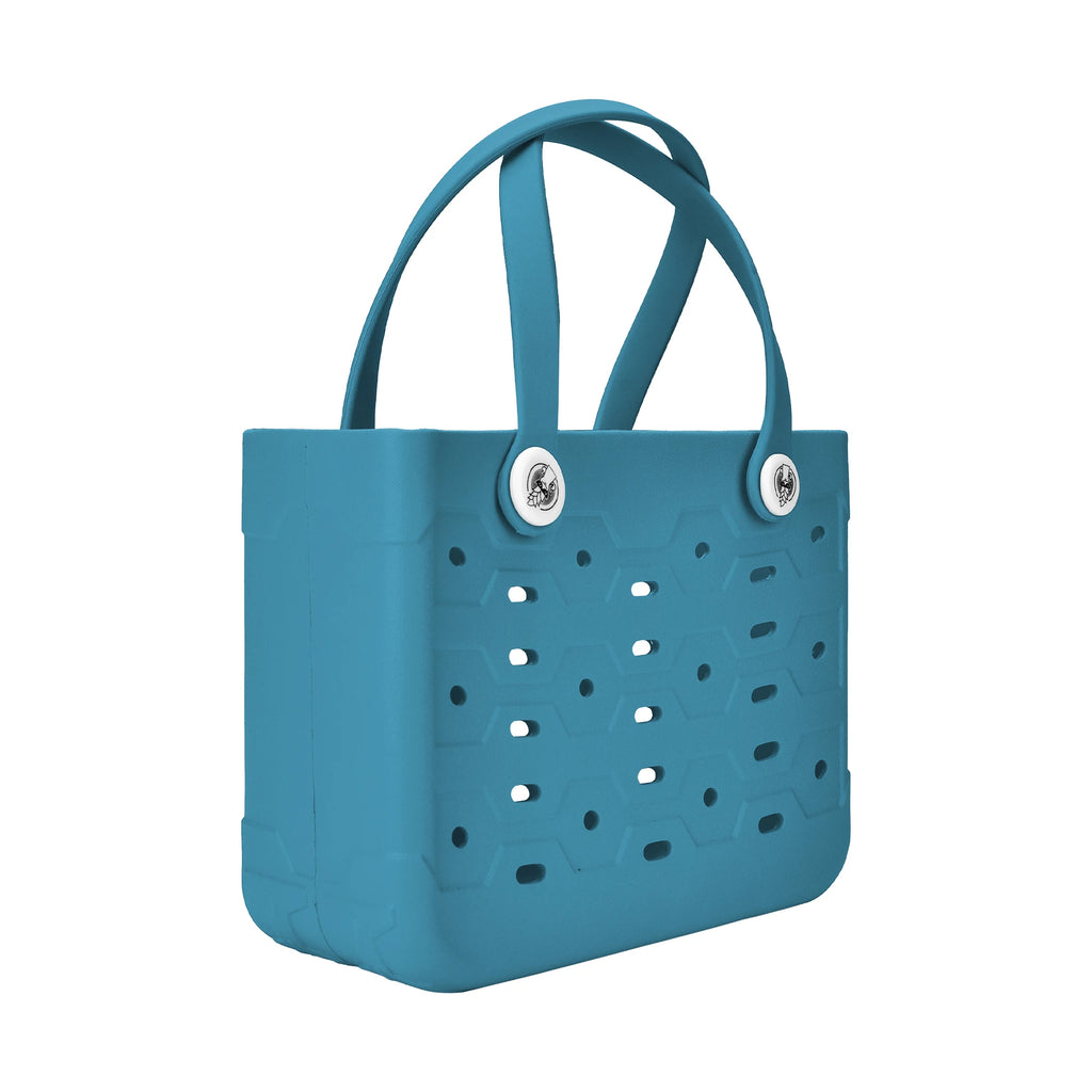 New EVA Women Fashion Punched Handbag Casual Waterproof Travel Tote Bag Fit Charms Outdoor Beach Bags
