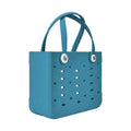 New EVA Women Fashion Punched Handbag Casual Waterproof Travel Tote Bag Fit Charms Outdoor Beach Bags
