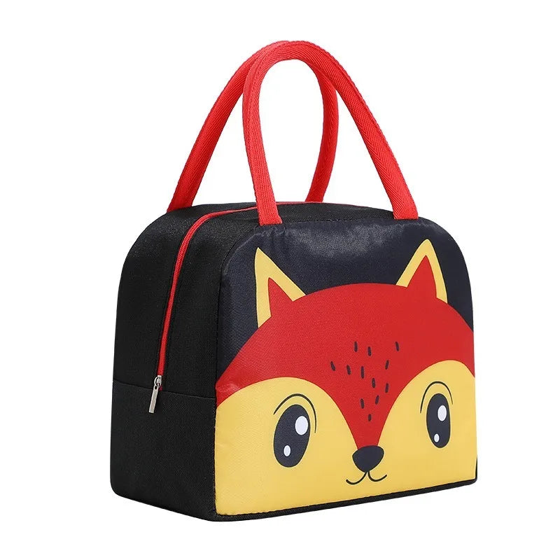 Lunch Bag Cute Cartoon Animal Lunch Box Large Capacity Thermal Cooler Bag