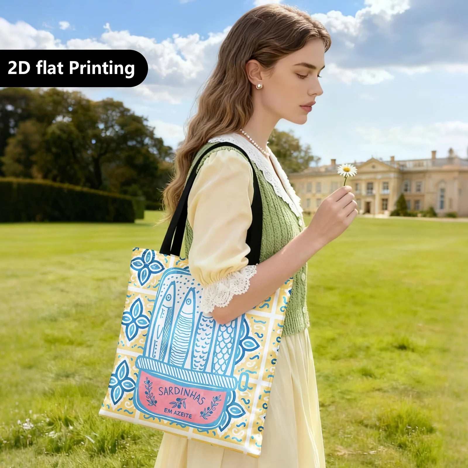 Sardine Tile Tote Bag