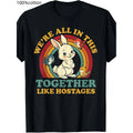 Funny We'Re All in This Together Like Hostages Humor Vintage T-Shirt