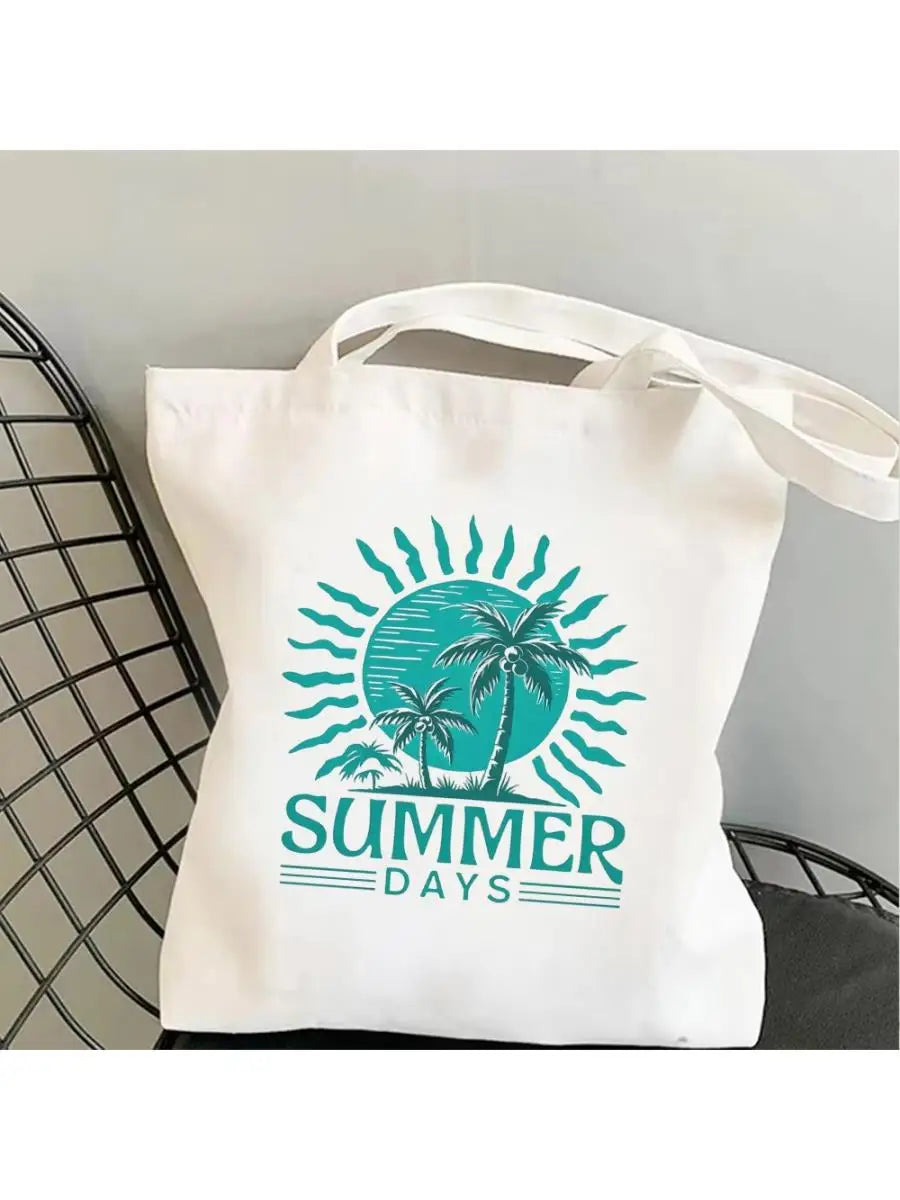 Summer Vibe Canvas Tote Bag