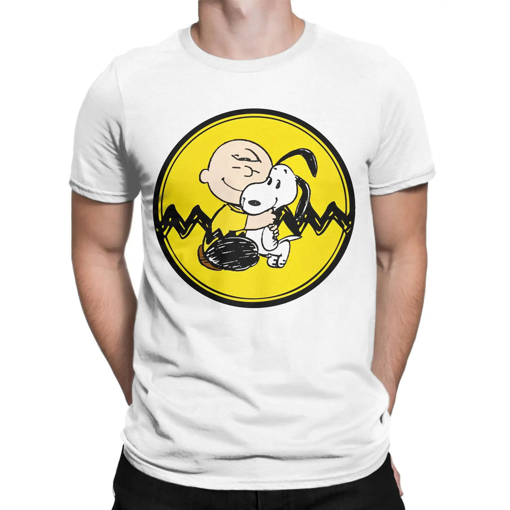 Print Snoopy Since 1958  T Shirt Cotton Short Sleeve  Round Neck
