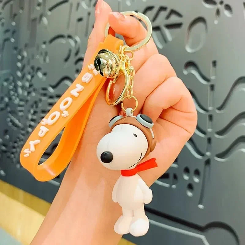 Snoopy Cute Doll Kawaii Trendy New Cartoon Schoolbag Charm Pendant Bag Jewelry Car Keychain Gift Christmas Creative Keychain