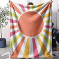 Abstract Sunny Throw Soft Flannel AC Blanket Lightweight Summer Nap Throw Cozy  Blanket for Sofa Bed Travel Home