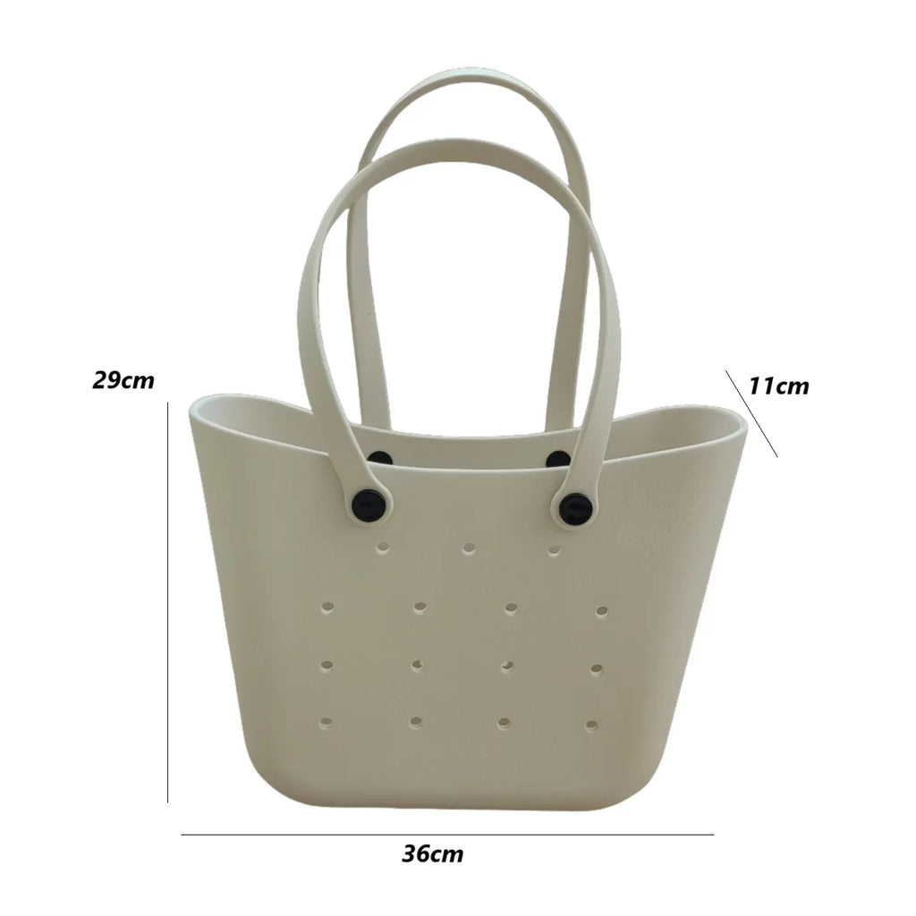 1PCS New Trend EVA Plastic Molded Beach Bag, Fashion Women Hand Shopping Good Helper, Multi-functional Makeup Storage