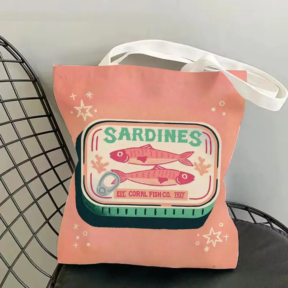 Sardine Can Canvas Tote Bag