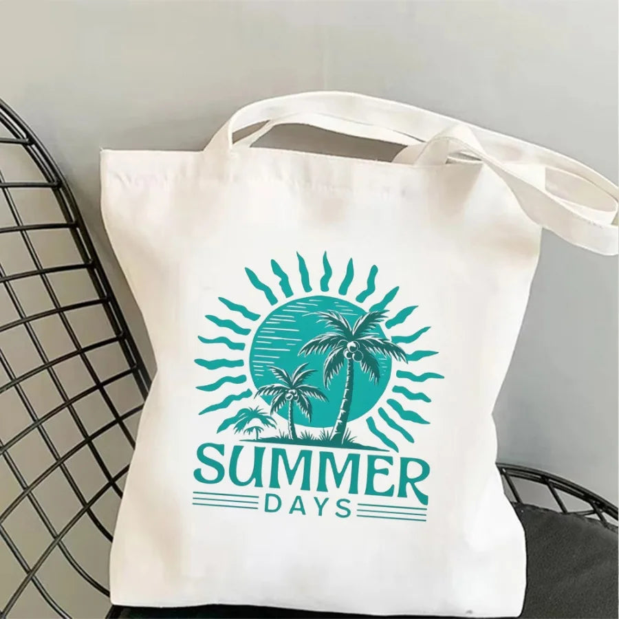 Summer Vibe Canvas Tote Bag