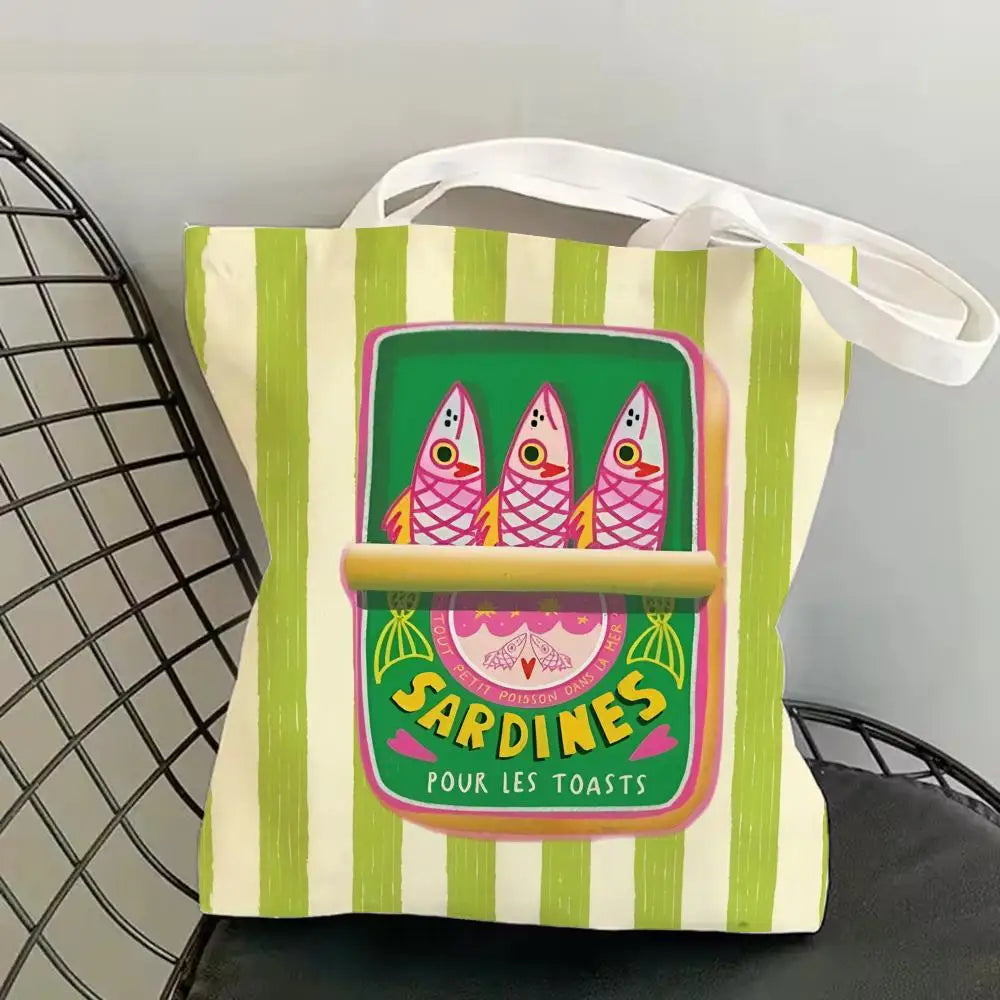 Sardine Can Canvas Tote Bag