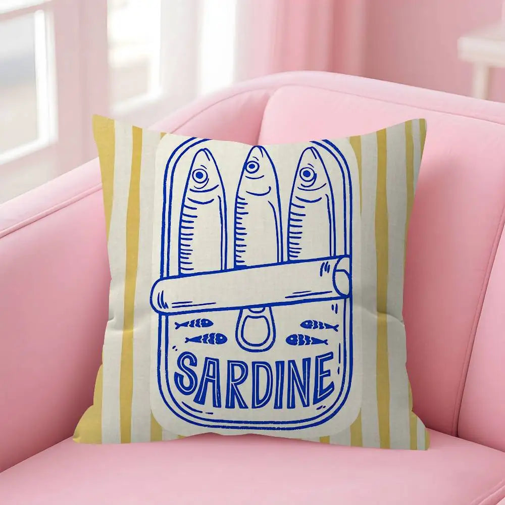 Sardine Can Decorative Pillow Cover