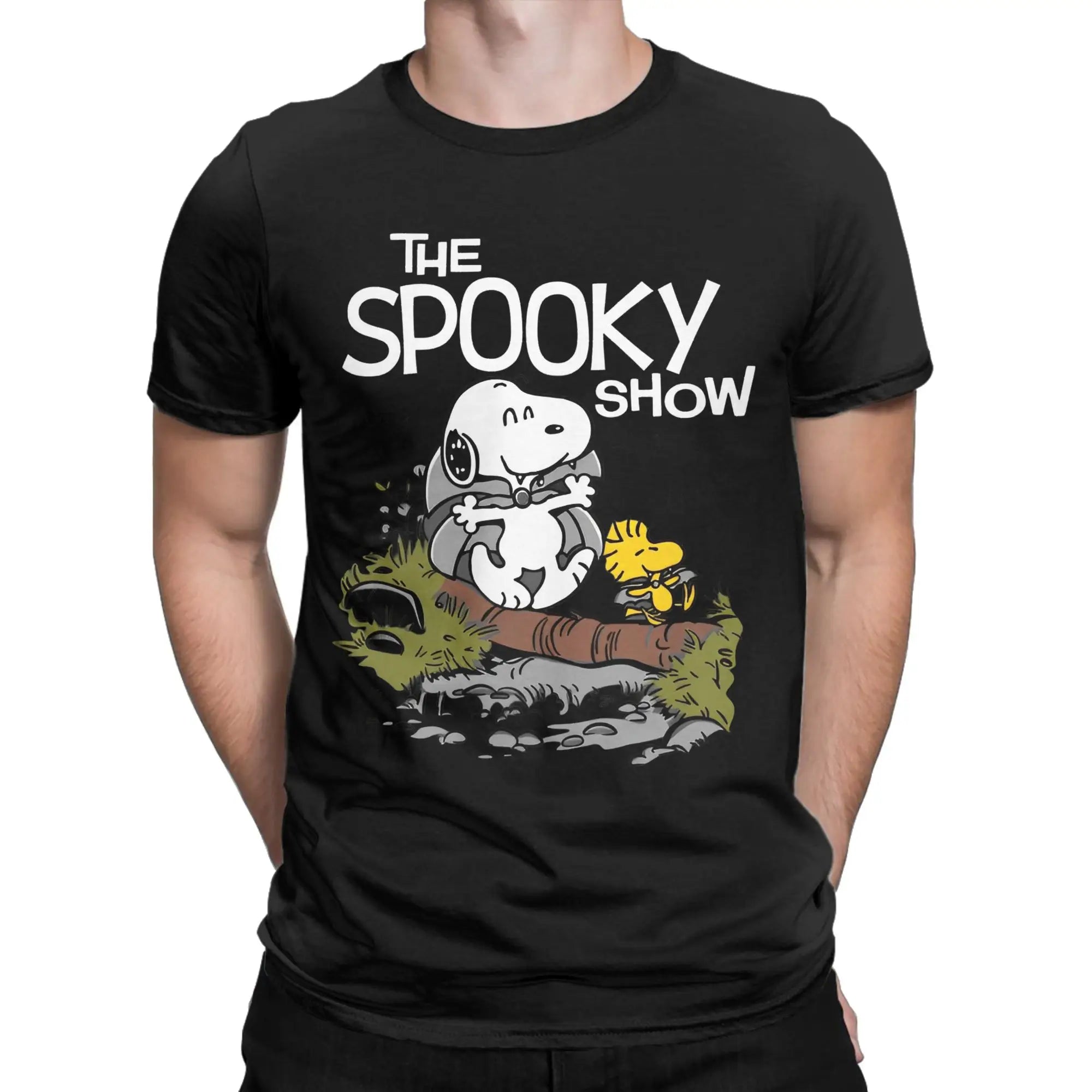 Print Snoopy Since 1958  T Shirt Cotton Short Sleeve  Round Neck