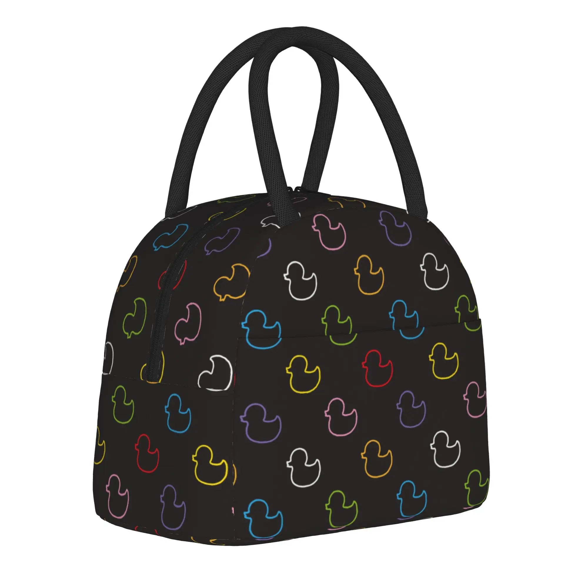 Cartoon Yellow Duck Pattern  Insulated Lunch Bags Thermal Bag Lunch Container  Leakproof Lunch Box Tote Food Storage Bags
