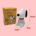 Snoopy Night Light 3 Level Dimmable Soft Eye Protection Bedside Lamp Rechargeable Timing Cartoon Bedroom Desktop Decor Cute Gift